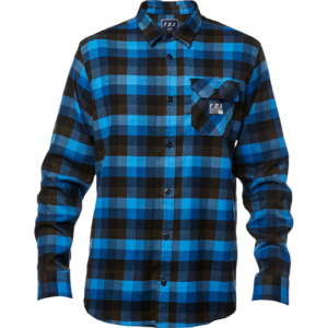 Men's Flannel Long-Sleeve Shirt Blue